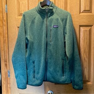 Patagonia Green Zip Up Sweater
